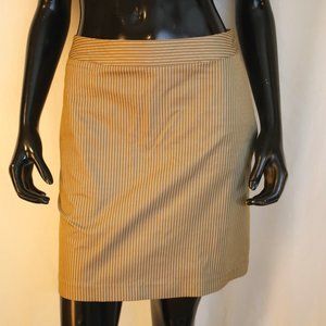Beige with white stripes tennis skirt